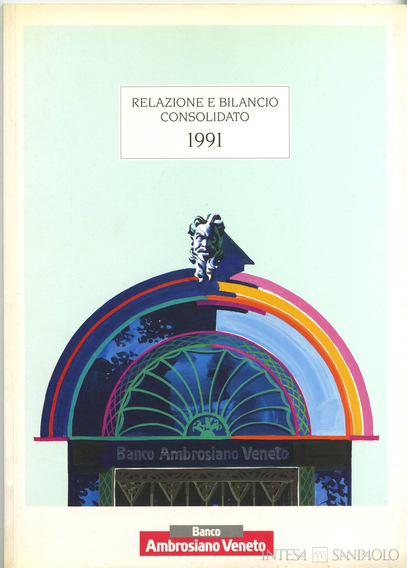 Banco Ambrosiano Veneto, frontespizio del bilancio del 1991