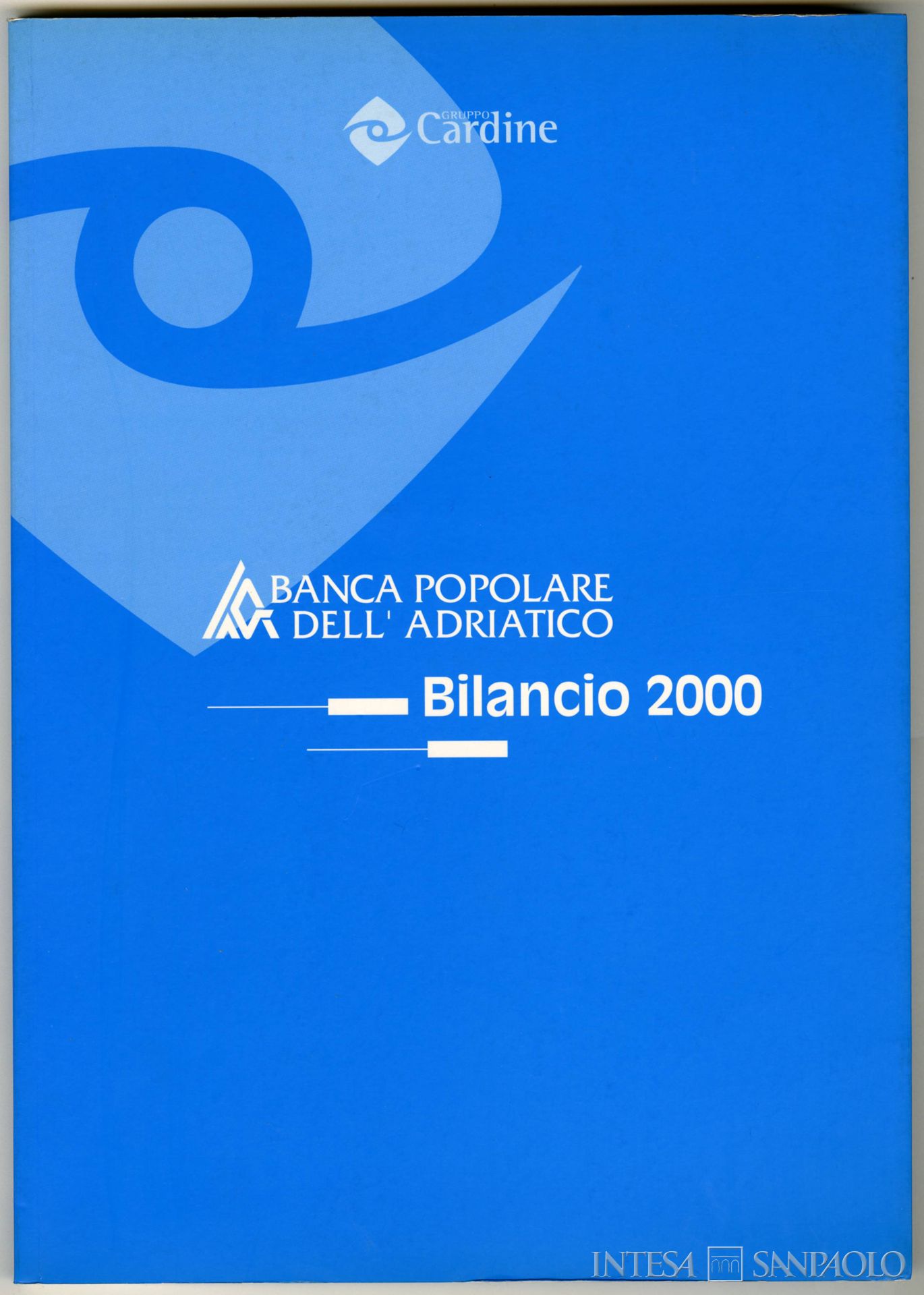Banca Popolare dell'Adriatico, frontespizio del bilancio, 2000