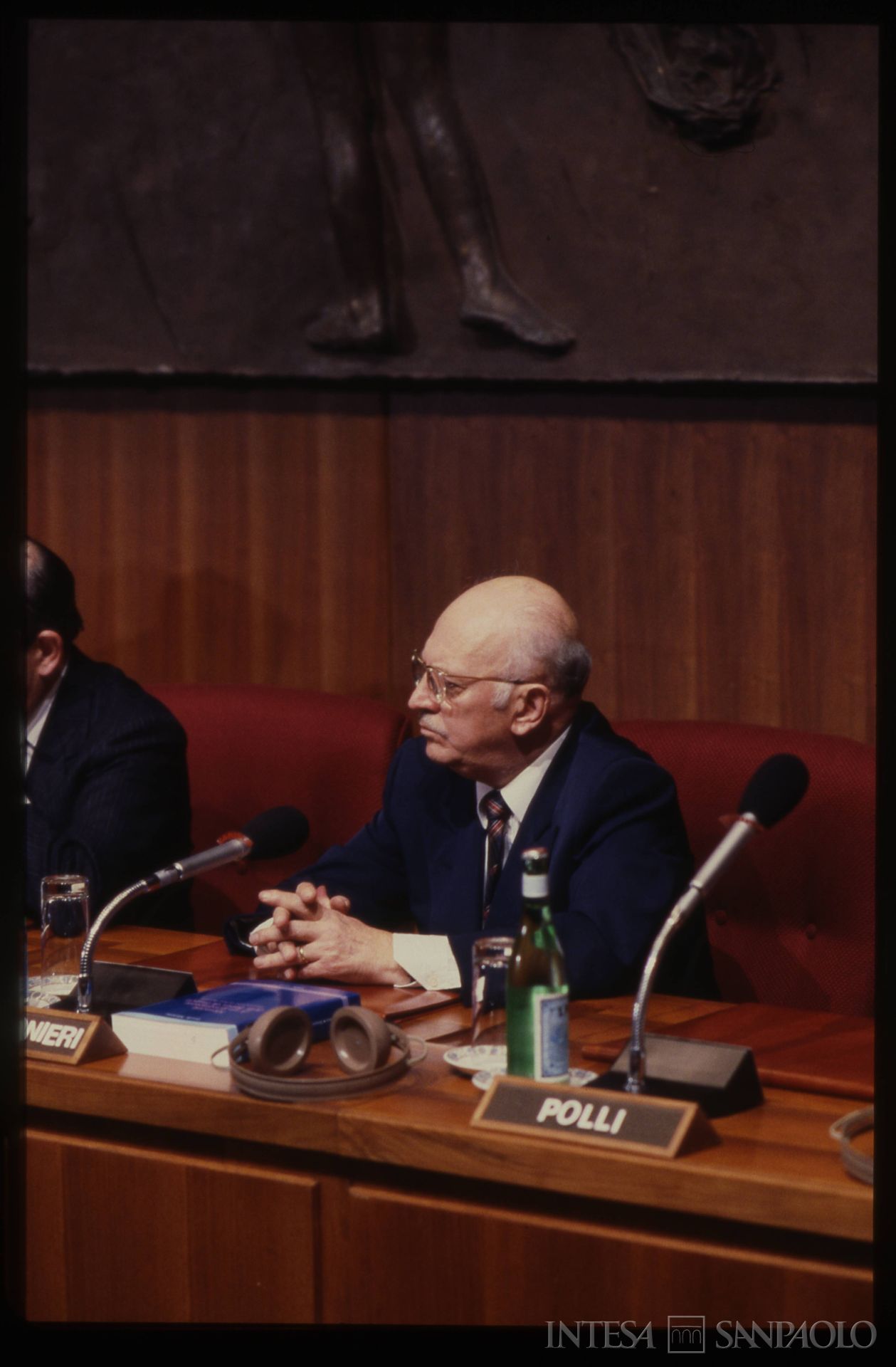 Cassa di Risparmio delle Provincie Lombarde, presentazione del volume Memorie di un governatore della banca di Francia, 20 giugno 1986 (fotografia di Mario La Porta)