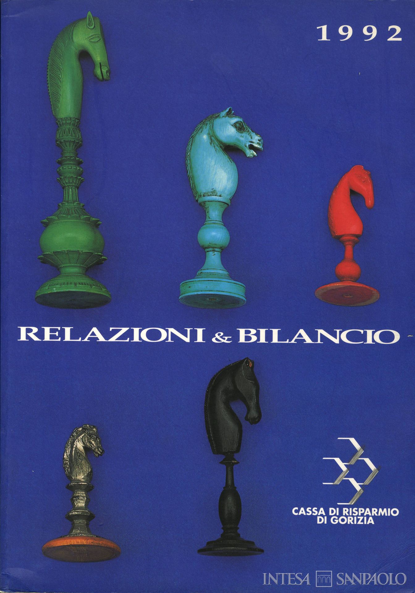 Cassa di Risparmio di Gorizia, frontespizio della pubblicazione Relazioni e bilancio, 1992
