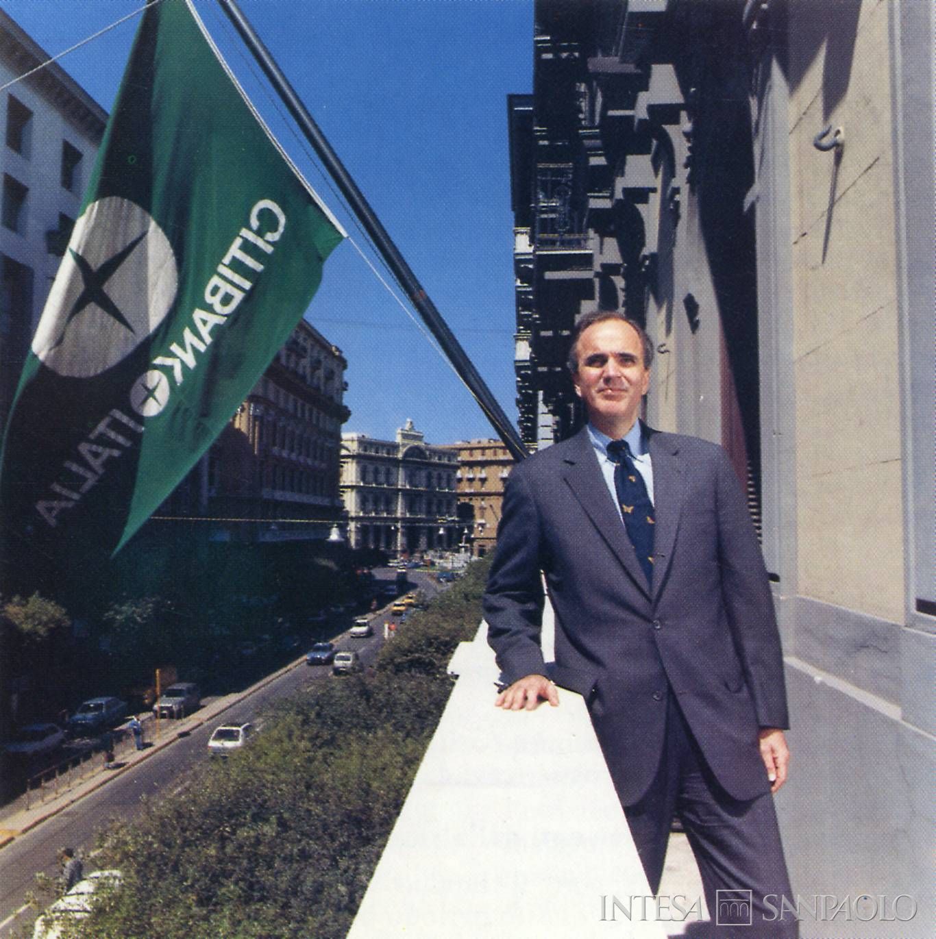 Citibank Italia, Carlos Palomares, Presidente e Amministratore Delegato, fotografia tratta dall'house organ Citibank News, n. 0, 1990 (fotografo sconosciuto)
