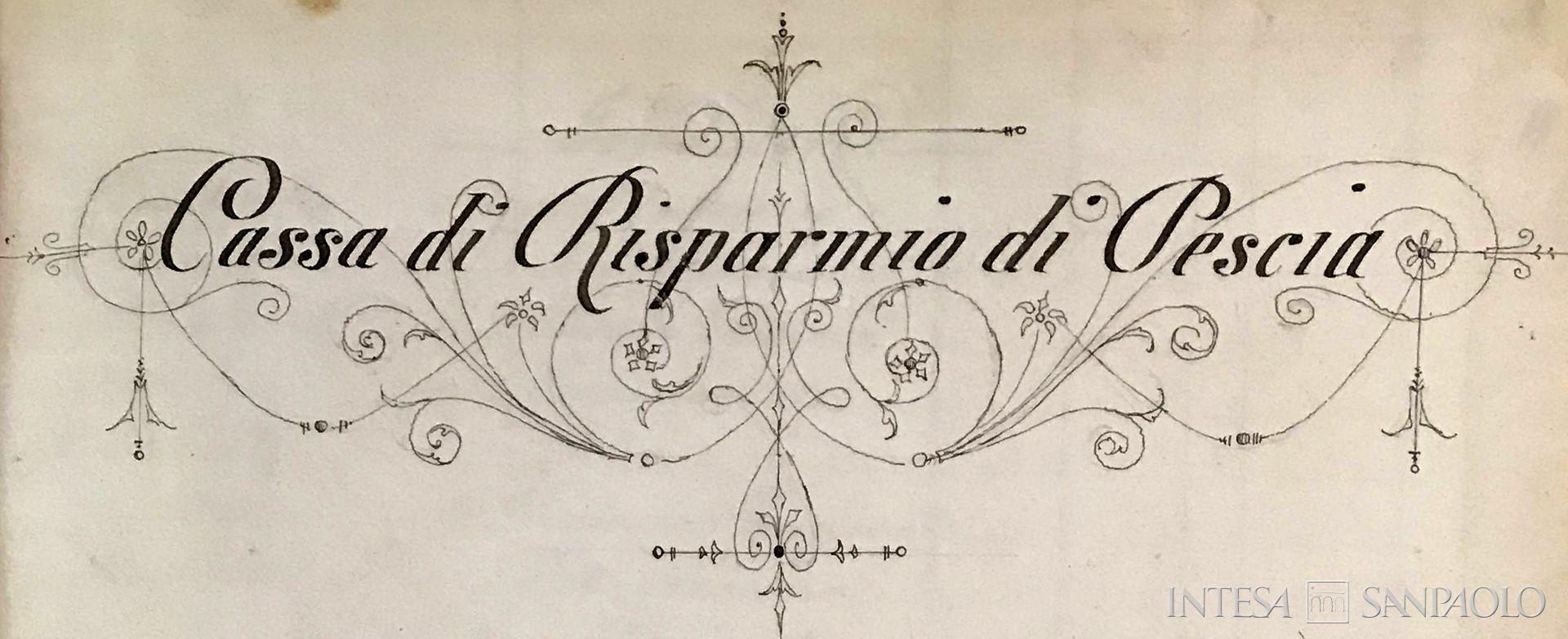 Cassa di Risparmio di Pescia, particolare del frontespizio del libro soci, 1840