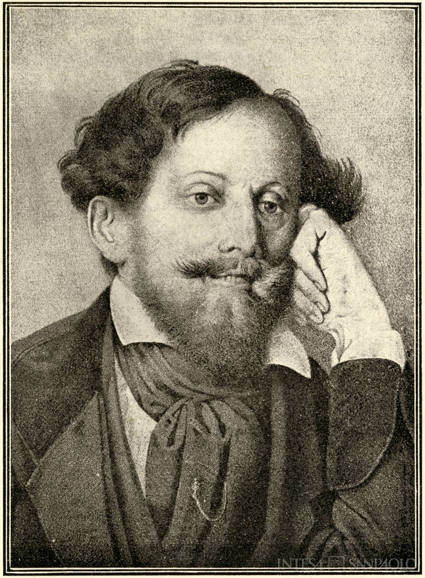 Cassa di Risparmio di Pistoia, Niccolò Puccini promotore della nascita dell'Istituto, stampa datata metà Ottocento circa, tratta da Un patrimonio riscoperto. L'archivio storico della Cassa di Risparmio di Pistoia e Pescia, 2017