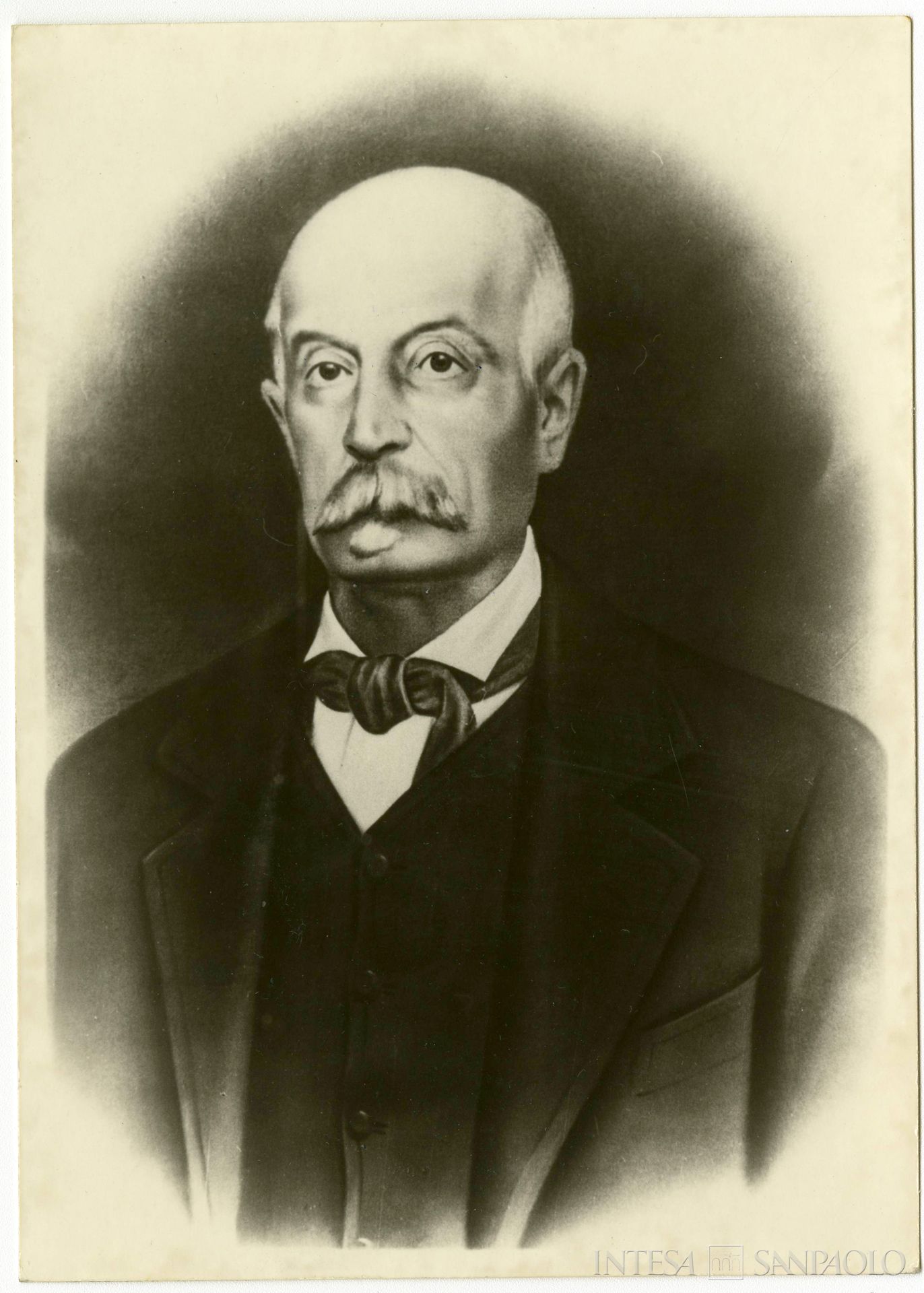 Banca Popolare Pesarese, dipinto di Giuseppe Perticari, primo Presidente del Consiglio di Amministrazione, fine Ottocento (pittore sconosciuto)