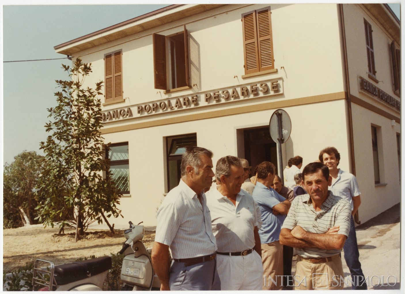 Banca Popolare Pesarese, inaugurazione dell'agenzia di Novilara, 20 luglio 1985 (fotografo sconosciuto)