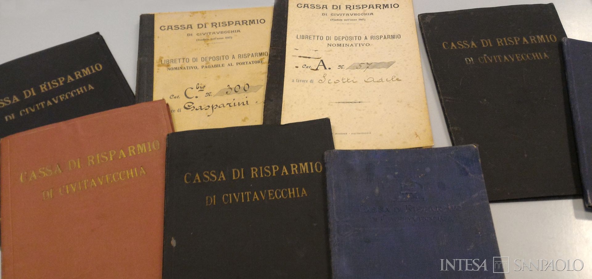 Cassa di Risparmio di Civitavecchia, raccolta di libretti di risparmio