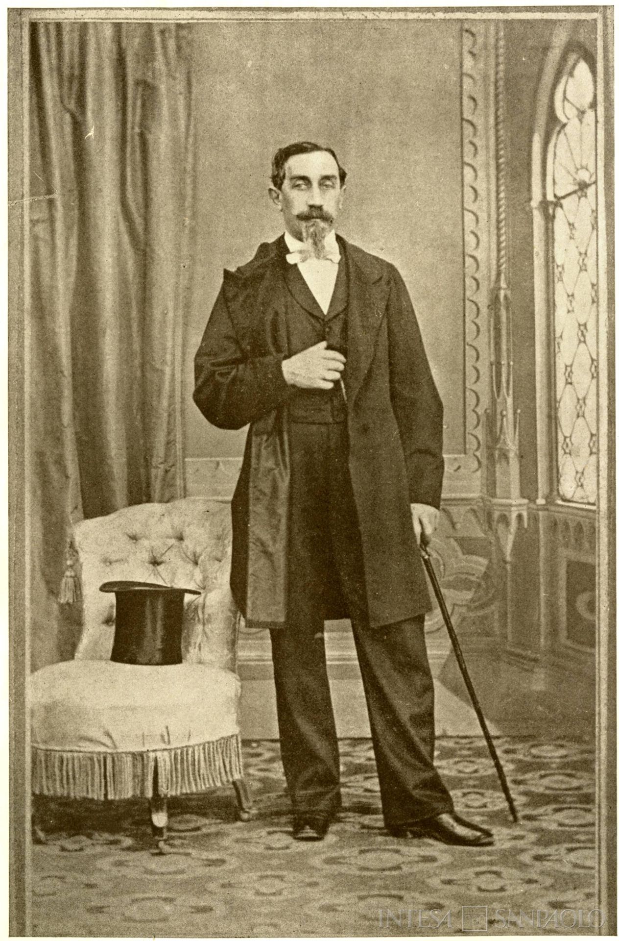 Cassa di Risparmio della Provincia di Viterbo, il primo presidente conte Cesare Pocci, fotografia datata inizi Novecento, tratta da La Cassa di Risparmio di Viterbo dalla sua fondazione nel 1854 al 1936, 1937 (fotografo sconosciuto)