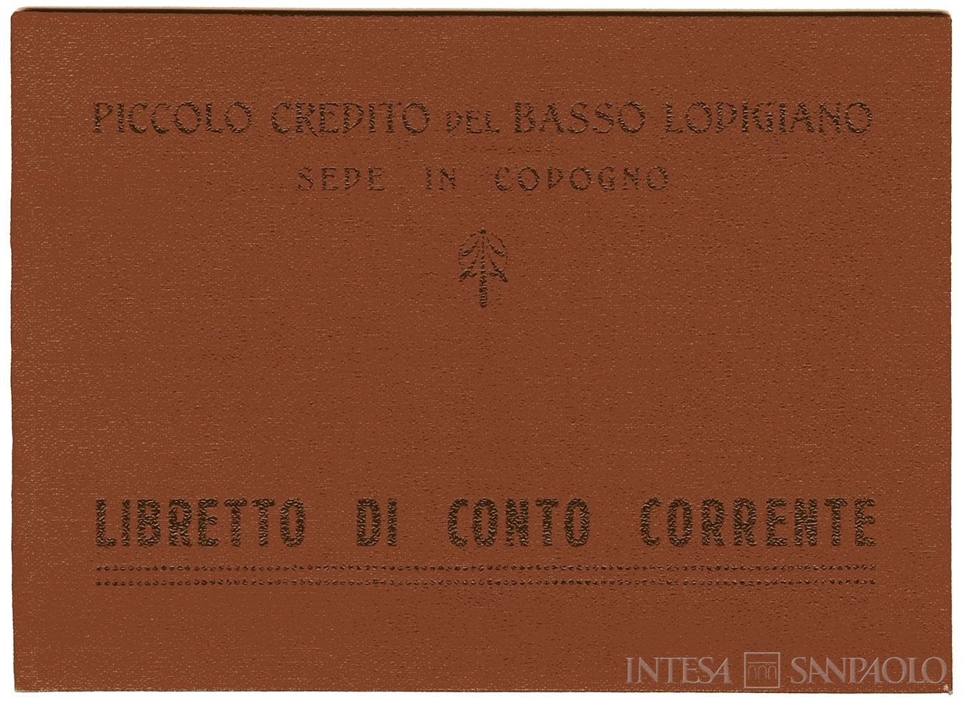 Banca Piccolo Credito del Basso Lodigiano, libretto di risparmio, anni Venti
