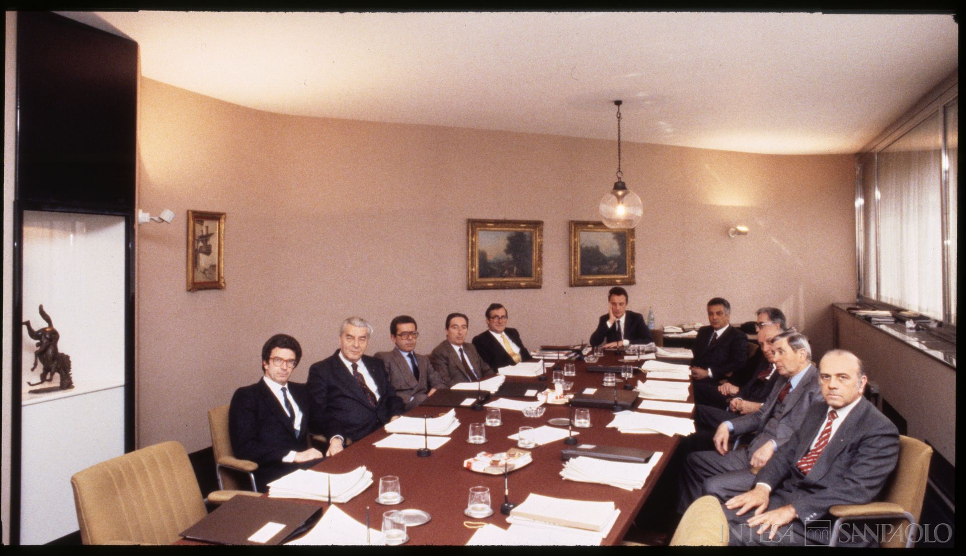 Nuovo Banco Ambrosiano, Comitato esecutivo, 1987 (fotografo sconosciuto)