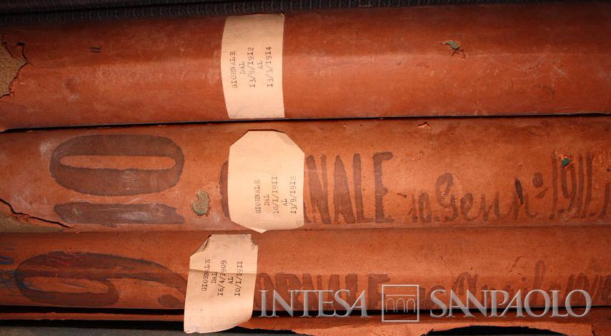 Banca Giacobone, coste di alcuni libri giornale datati 1909-1914