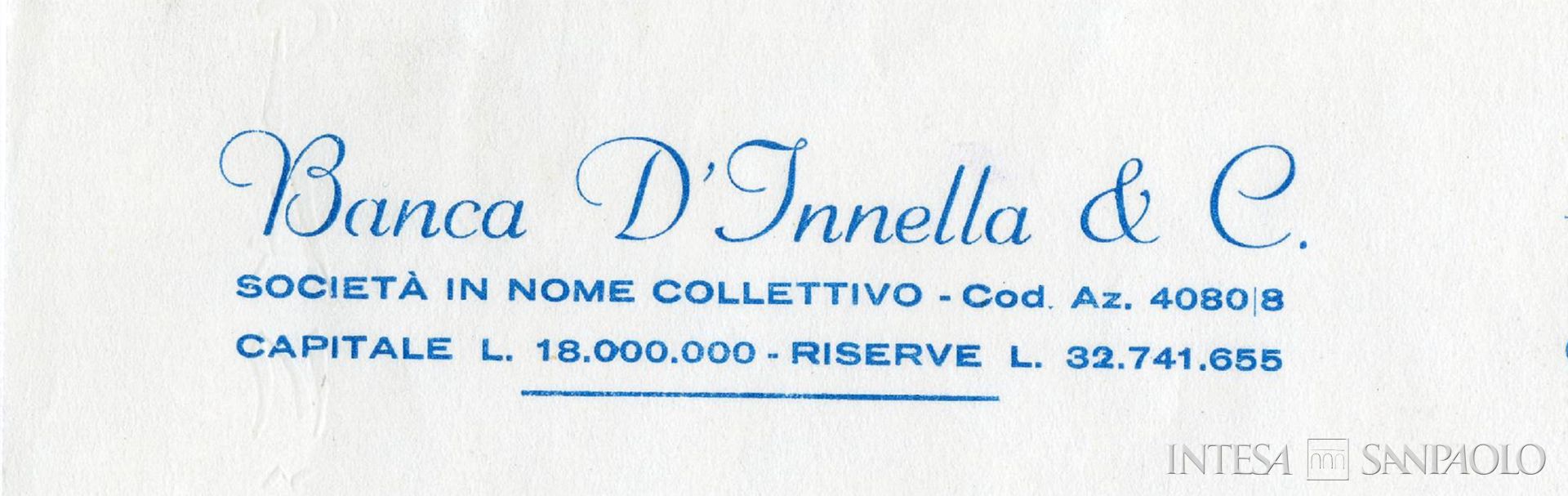 Banca d'Innella & C., dettaglio della lettera di convocazione dei soci, 16 febbraio 1970
