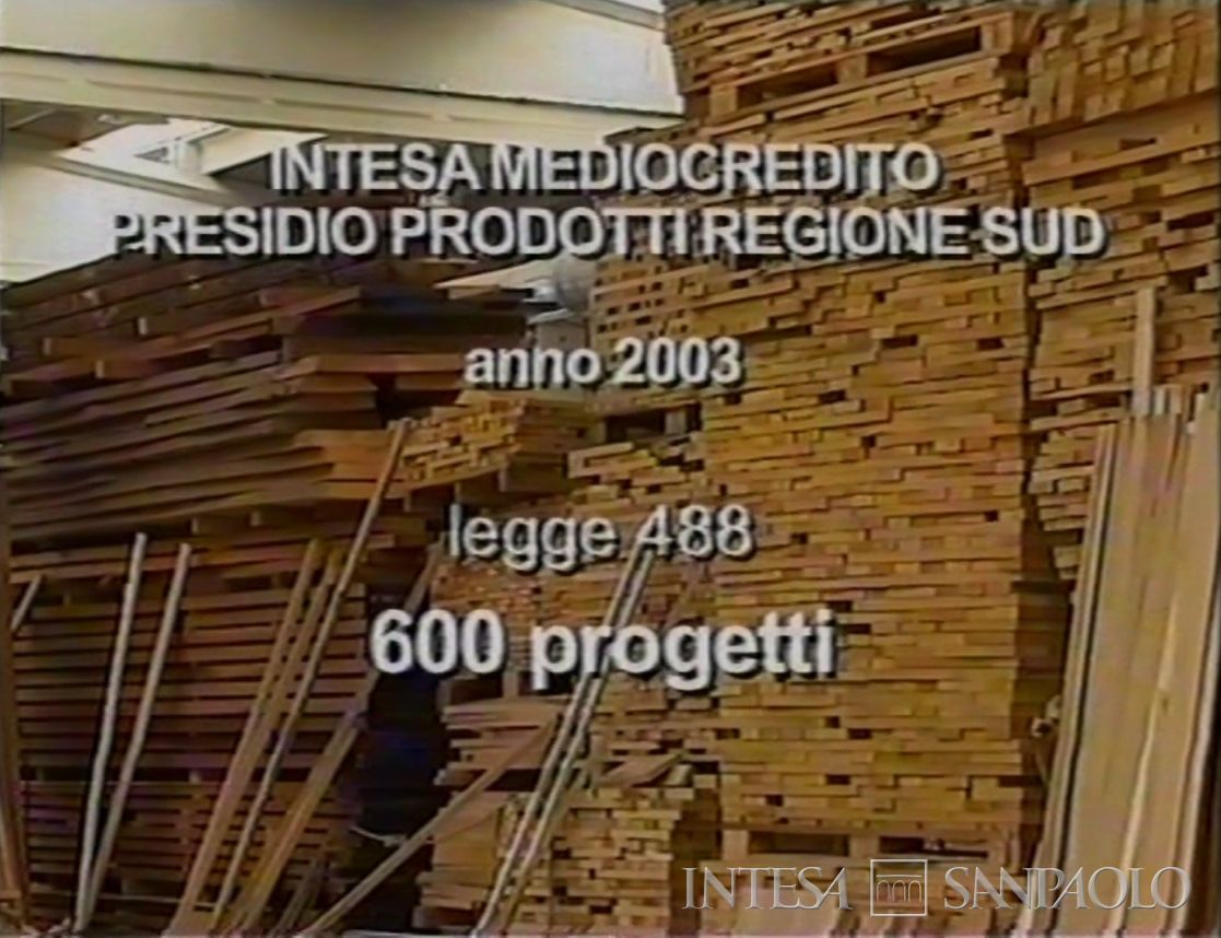 Mediocredito del Sud, frame tratto dall'anticipazione del servizio Intesa Mediocredito al Sud: spinta per le PMI andato in onda sul WebIntesa Tg del 22 marzo 2004