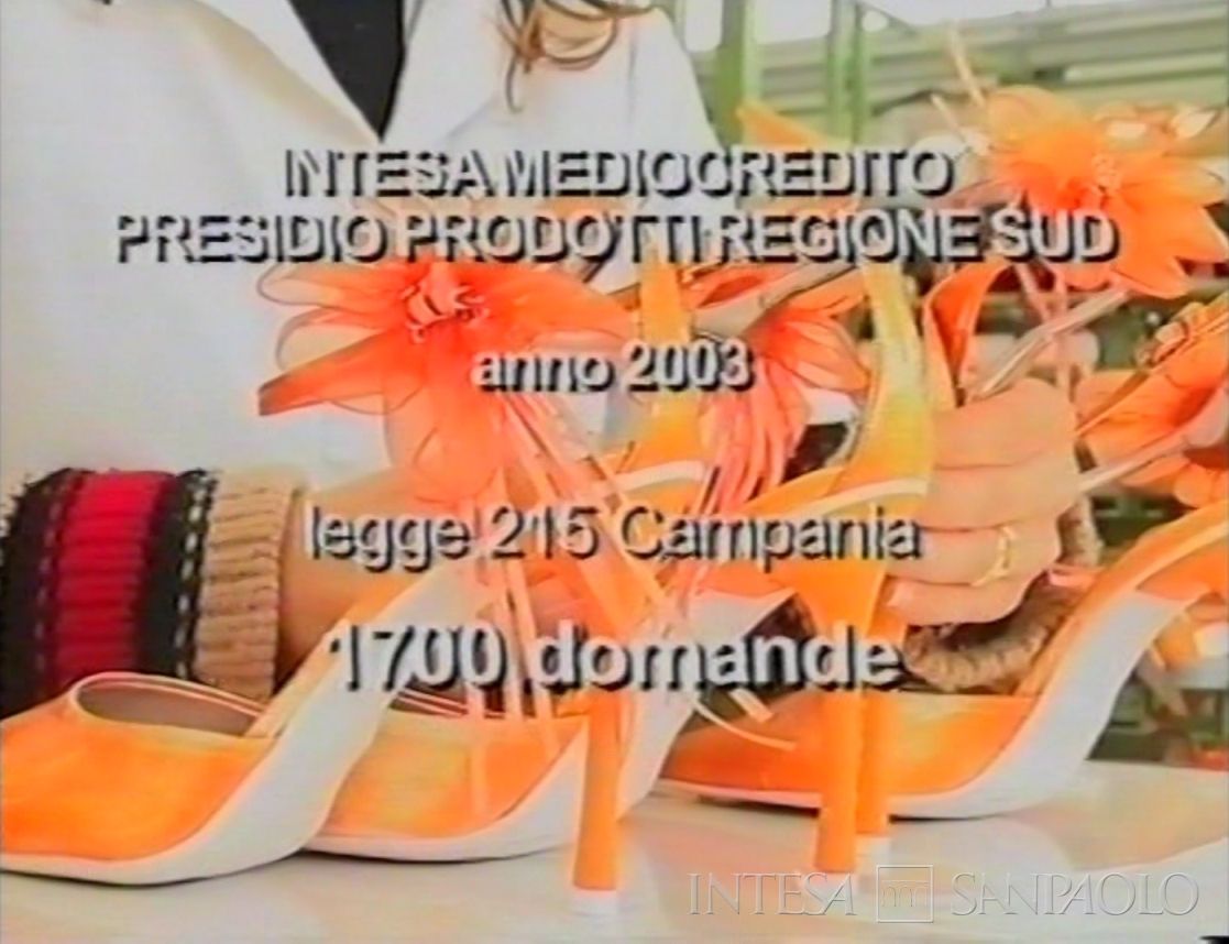 Mediocredito del Sud, frame tratto dall'anticipazione del servizio Intesa Mediocredito al Sud: spinta per le PMI andato in onda sul WebIntesa Tg del 22 marzo 2004