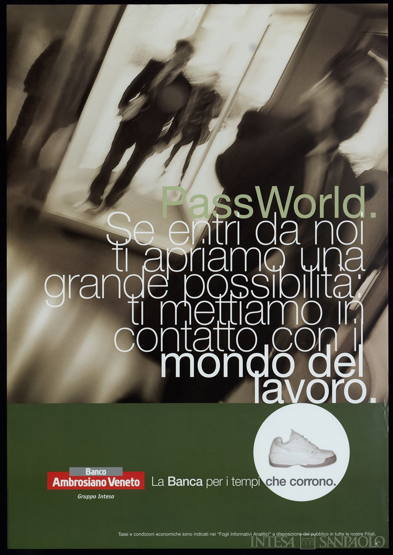 Gruppo Intesa, manifesto pubblicitario del Banco Ambrosiano Veneto-Gruppo Intesa, 1998