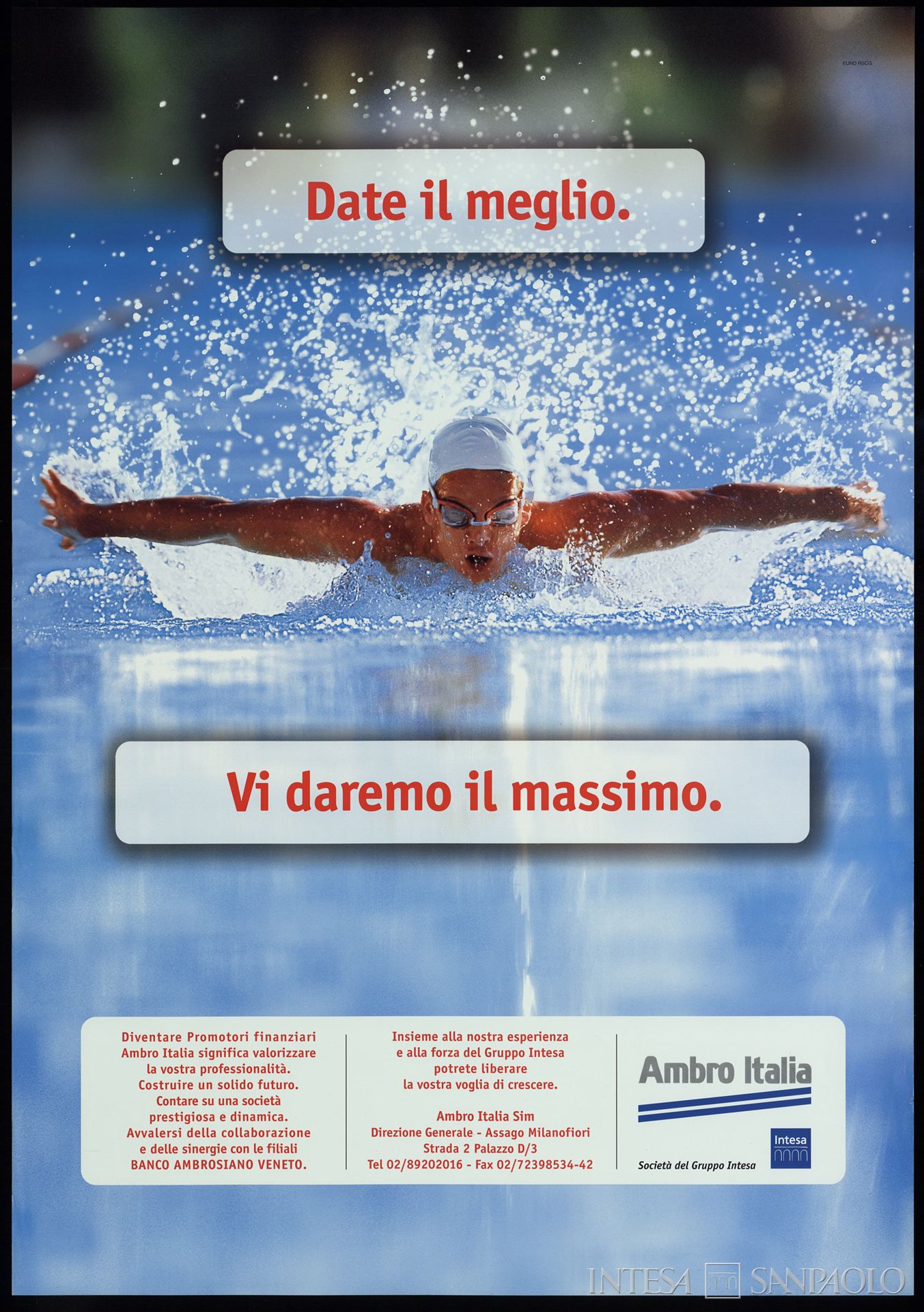 Gruppo Intesa, manifesto pubblicitario di Ambro Italia, post 1998