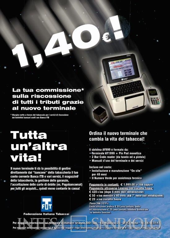 Banca dei Tabaccai, pubblicità, 2009 (Archivio Storico FIT)