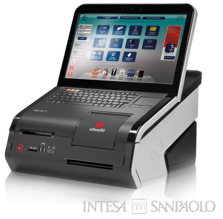 Banca dei Tabaccai, terminale M210T per gli esercenti, 2009 (fotografo sconosciuto; Archivio Storico FIT)