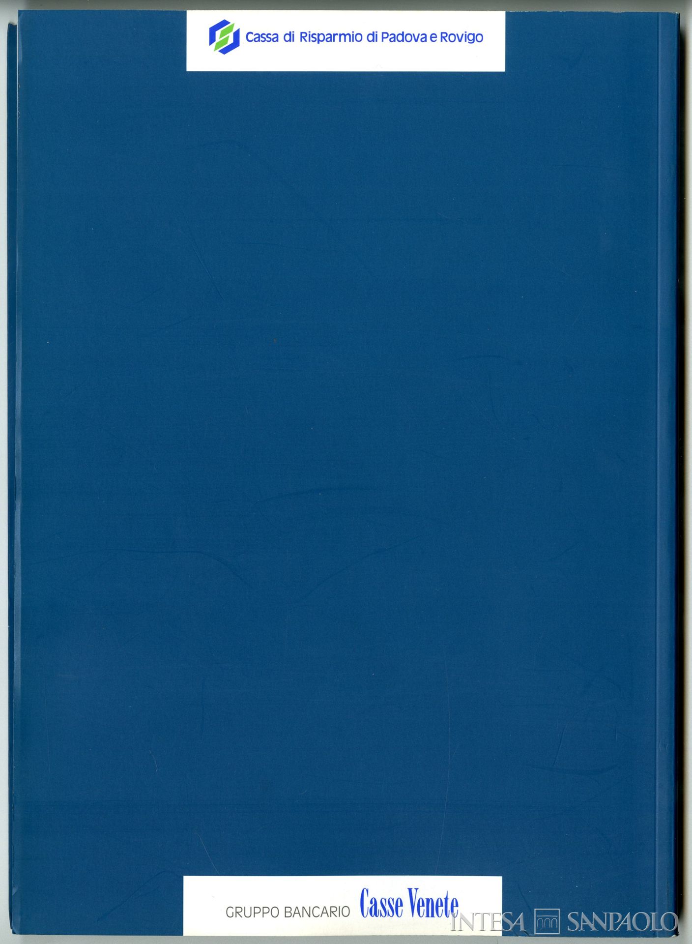 Casse Venete Banca SpA, quarta di copertina del bilancio della Cassa di Risparmio di Padova e Rovigo, 1995