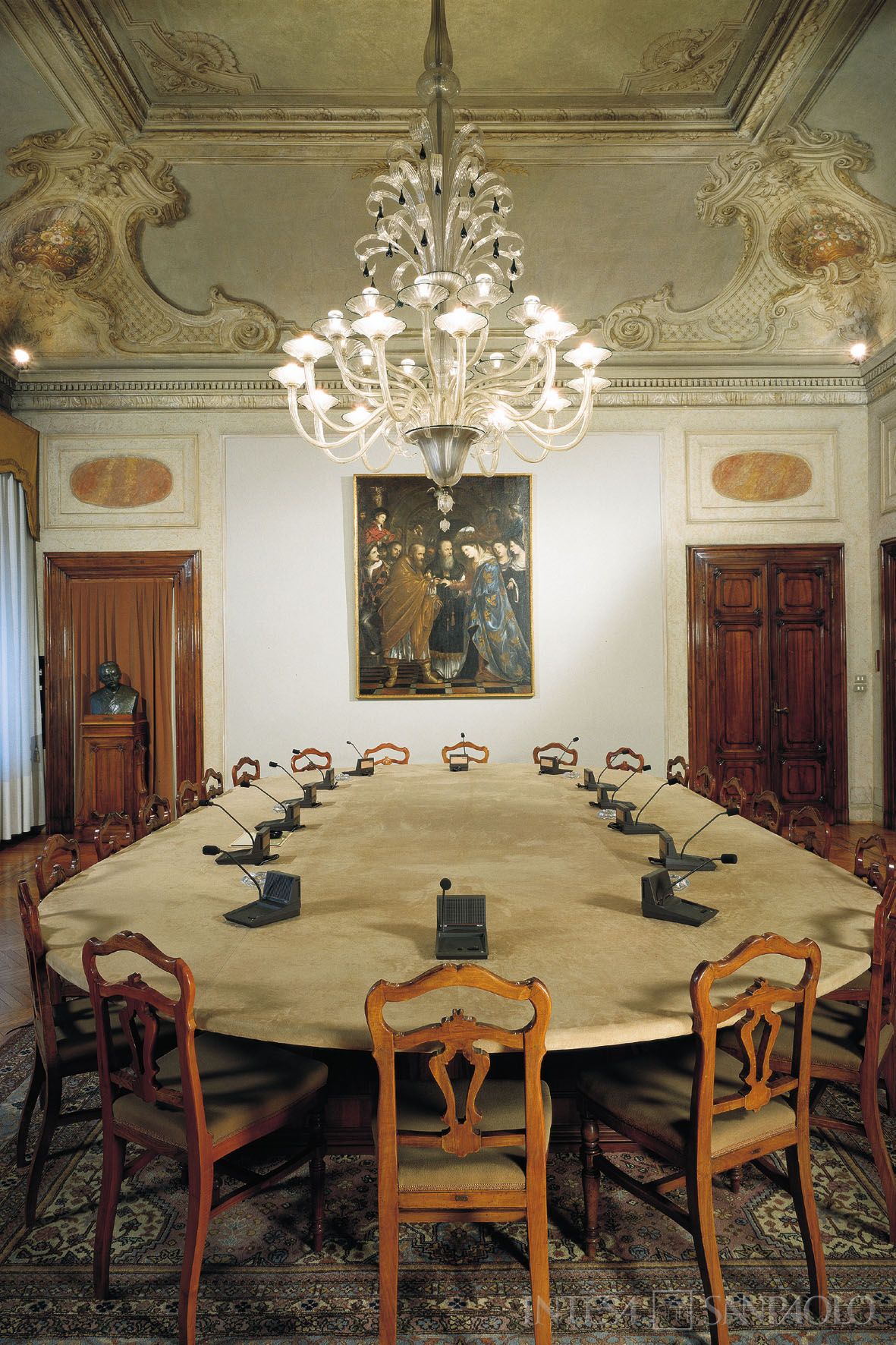 Banca San Paolo di Brescia, Palazzo Martinengo Villagana, salone, 2002 (fotografo sconosciuto)