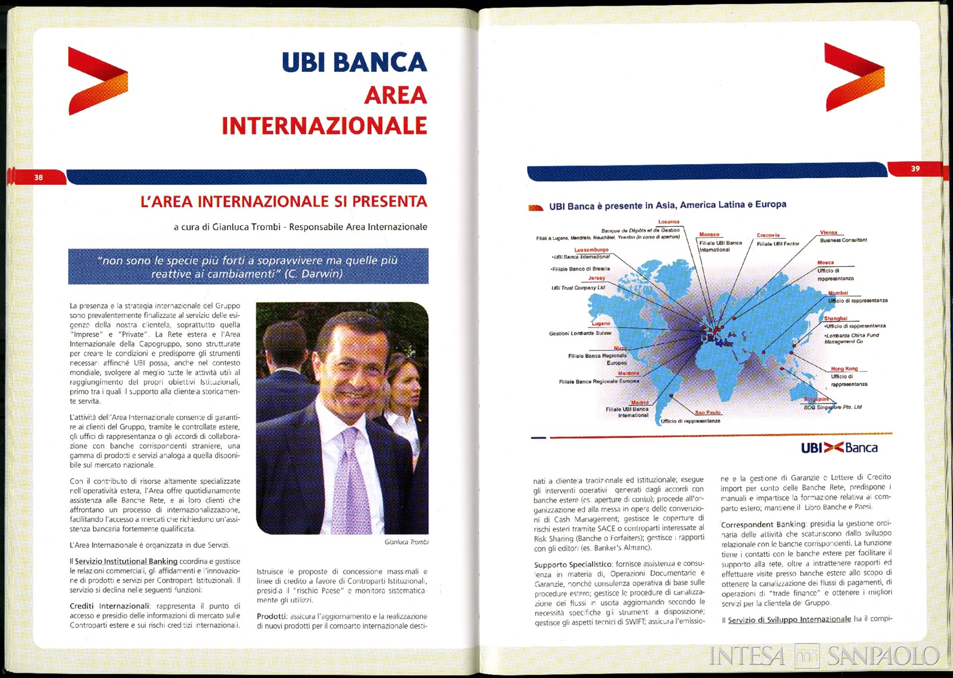 UBI Banca, rete internazionale, tratta da YoUBI n. 2, marzo-aprile 2009, p. 39