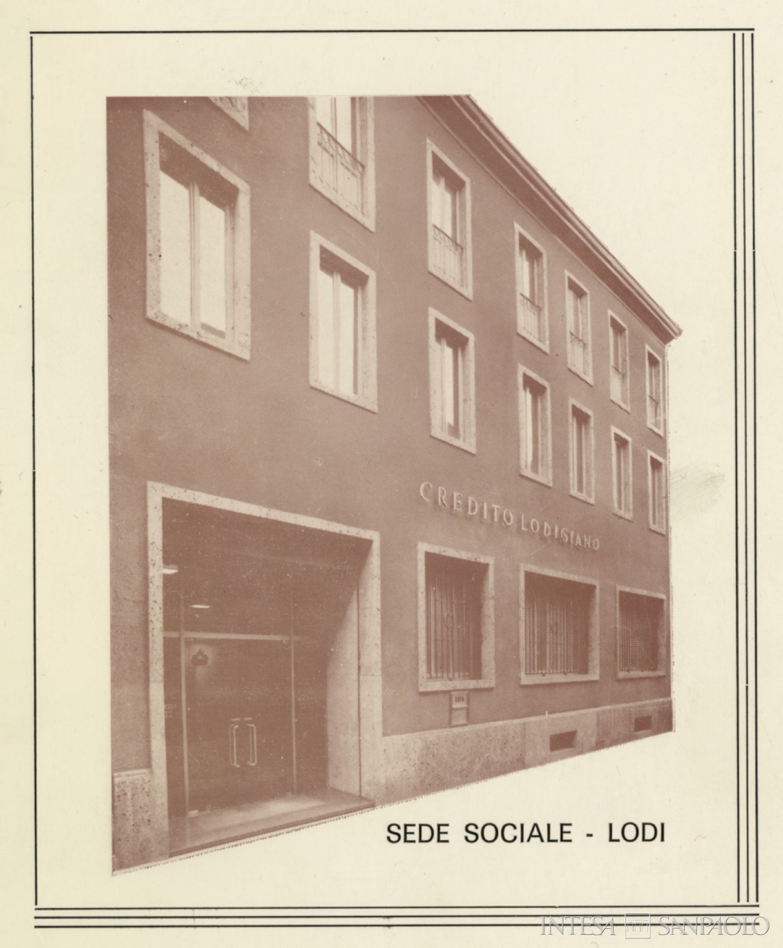 Credito Lodigiano, Sede sociale a Lodi tratta dallo Statuto del 1973