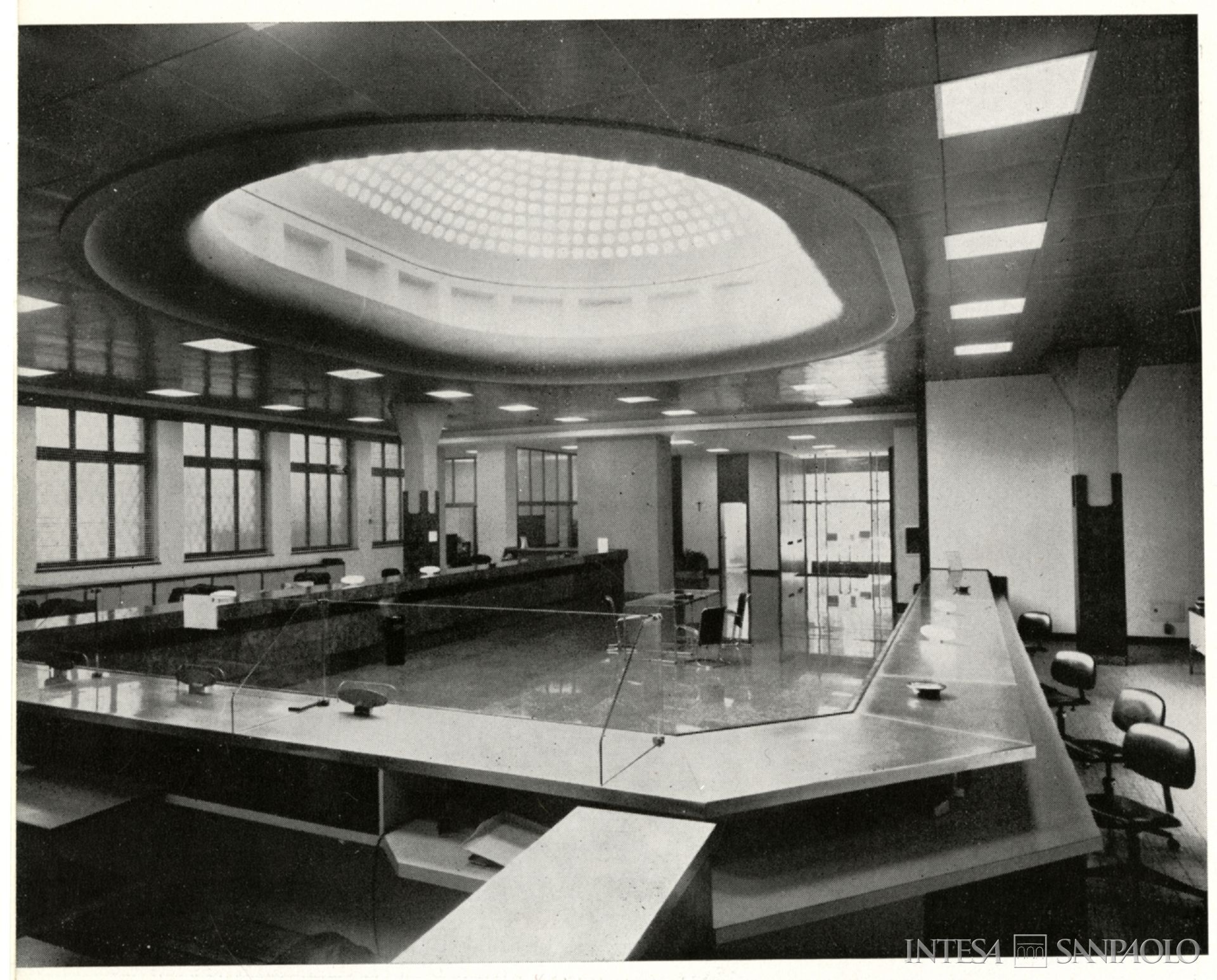 Credito Lodigiano, Interno della sede sociale a Lodi tratto dallo statuto del 1973