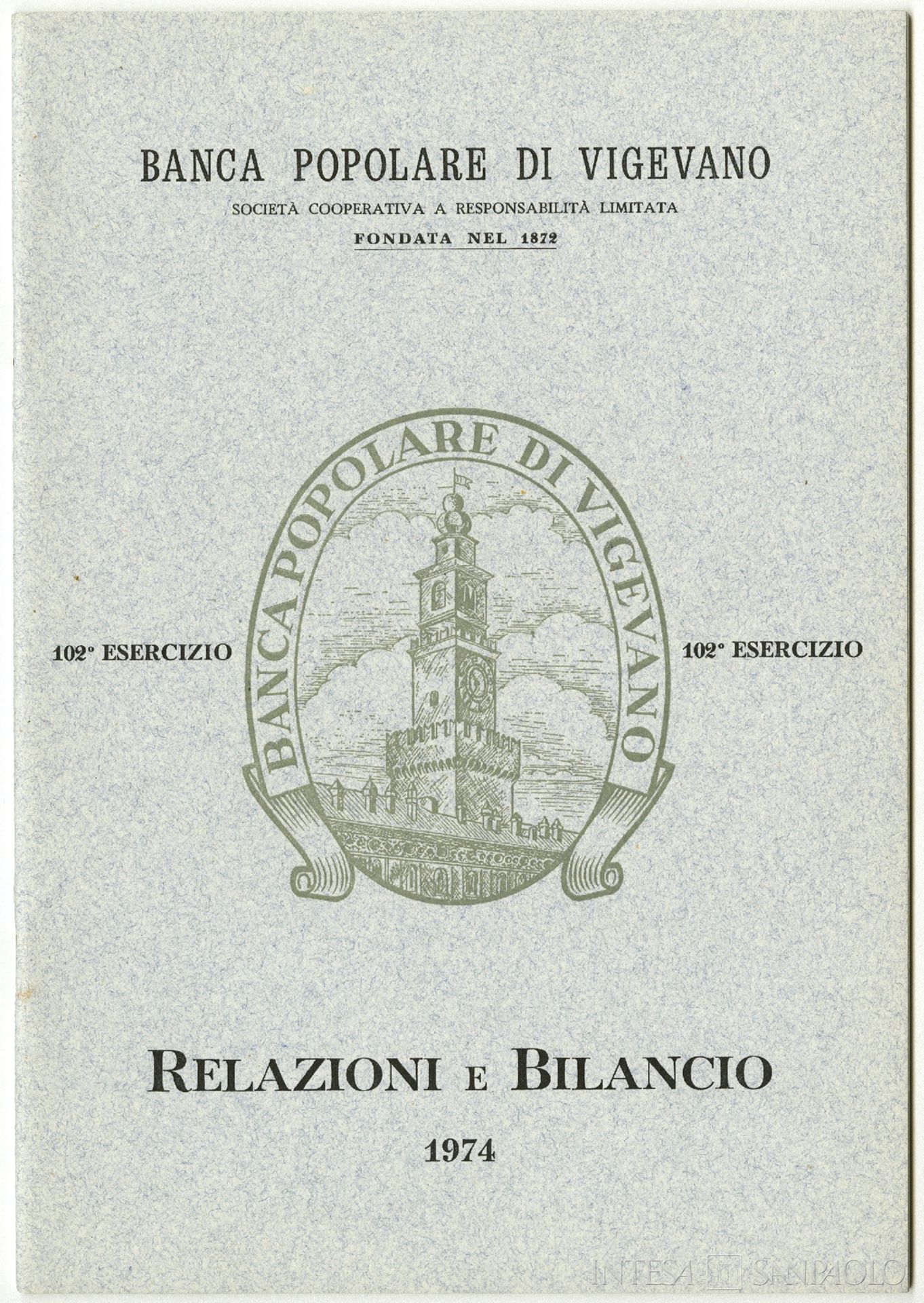 Banca Popolare di Vigevano, Relazioni e bilancio, 1974