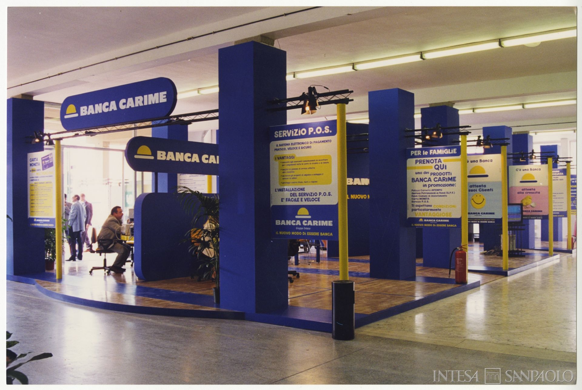 Banca Carime, stand dell'Istituto alle fiere di Bari, Foggia e Cosenza, post 2000