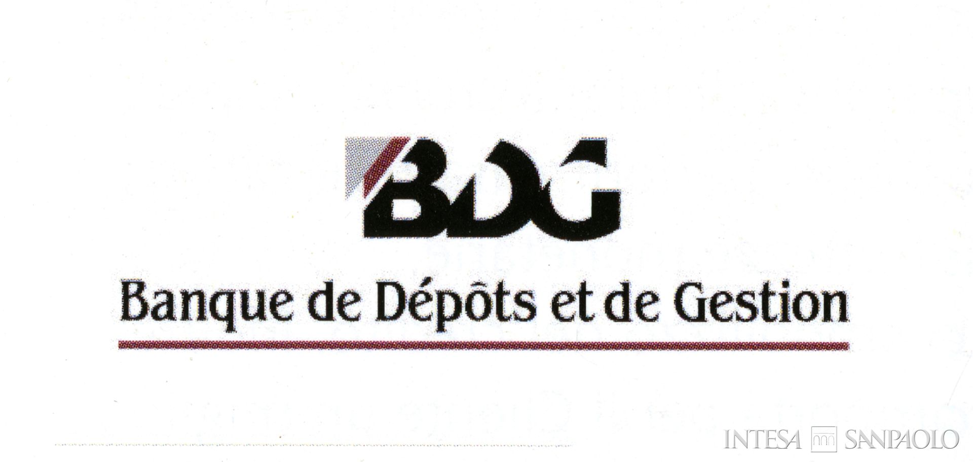 Banque Depot et de Gestion, logo, tratto da YoUBI, aprile 2013, p. 128