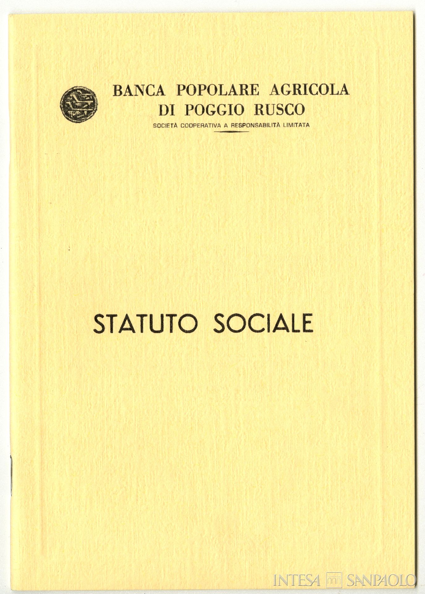 Banca Popolare Agricola di Poggio Rusco, Statuto sociale, 1976