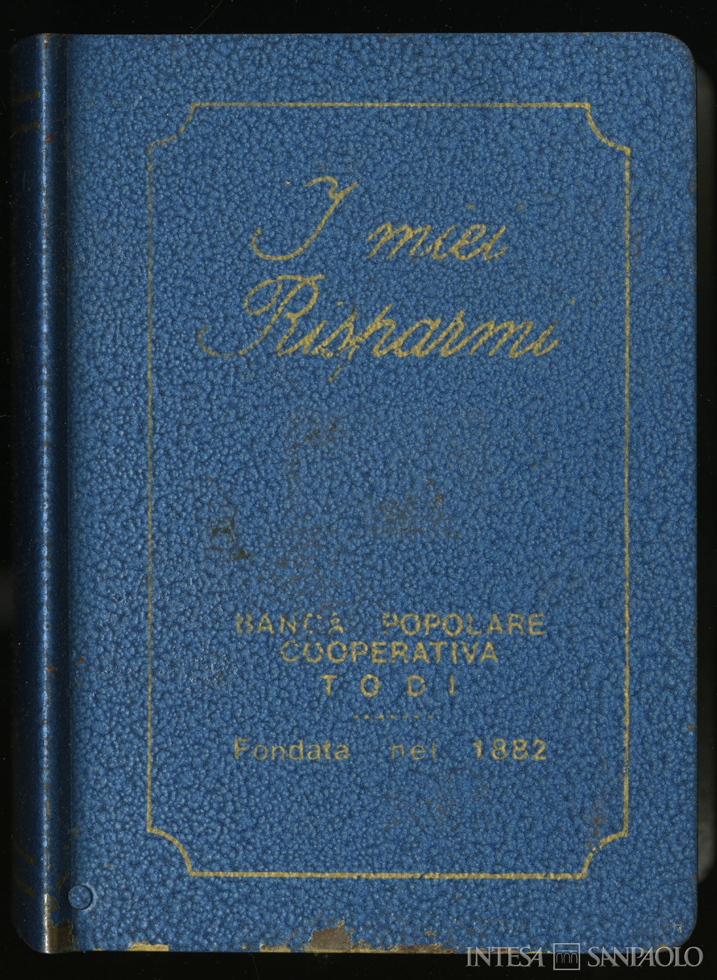 Banca Popolare Cooperativa di Todi, libretto di risparmio, 1882