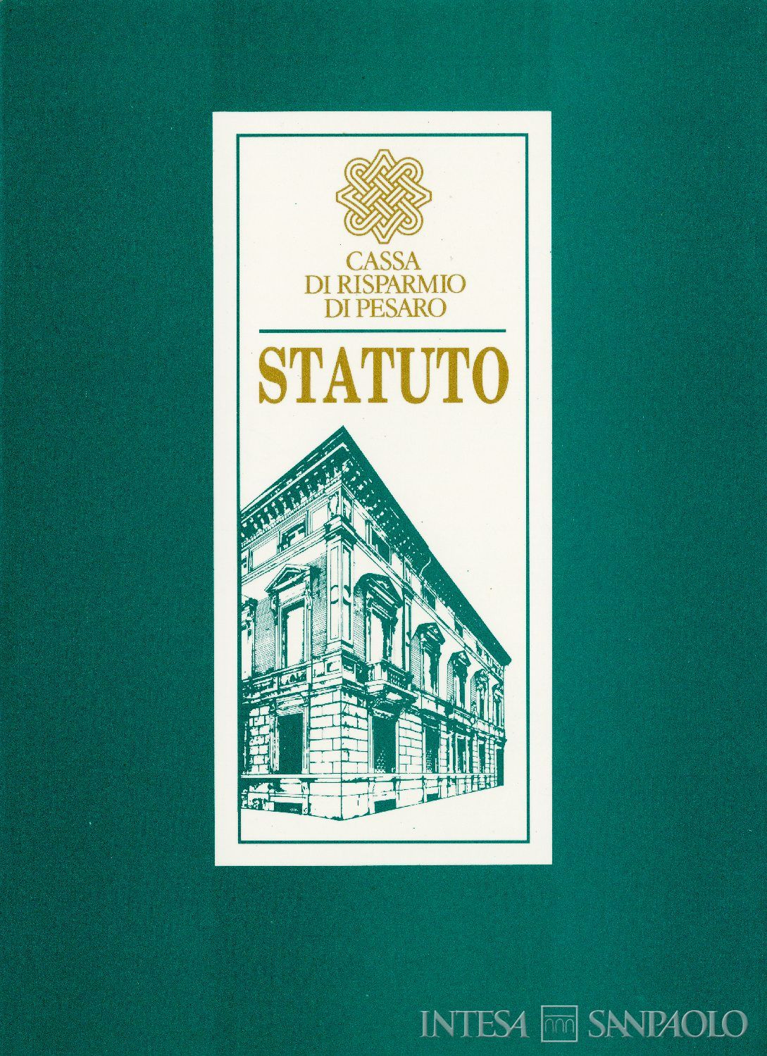 Cassa di Risparmio di Pesaro, statuto, 1991