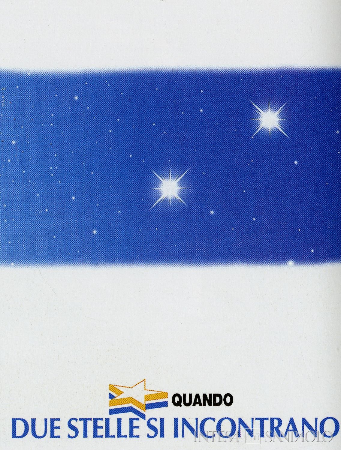 Banca Regionale Europea, teaser della campagna pubblicitaria di annuncio della nuova banca e del nuovo marchio, pubblicità tratta da Cinquant'anni di impegno e sviluppo per la Provincia Granda, 2006