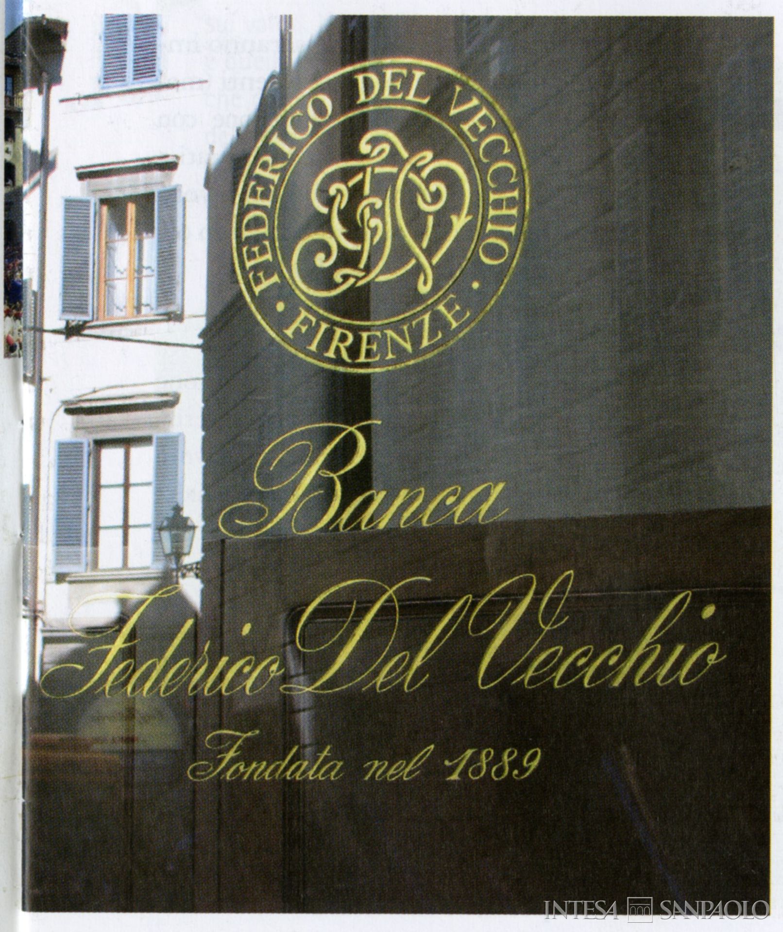 Banca Federico del Vecchio, logo dell'istituto, tratto da Etruria Oggi, a. XXIV (2006), n. 66 plus, p. 3