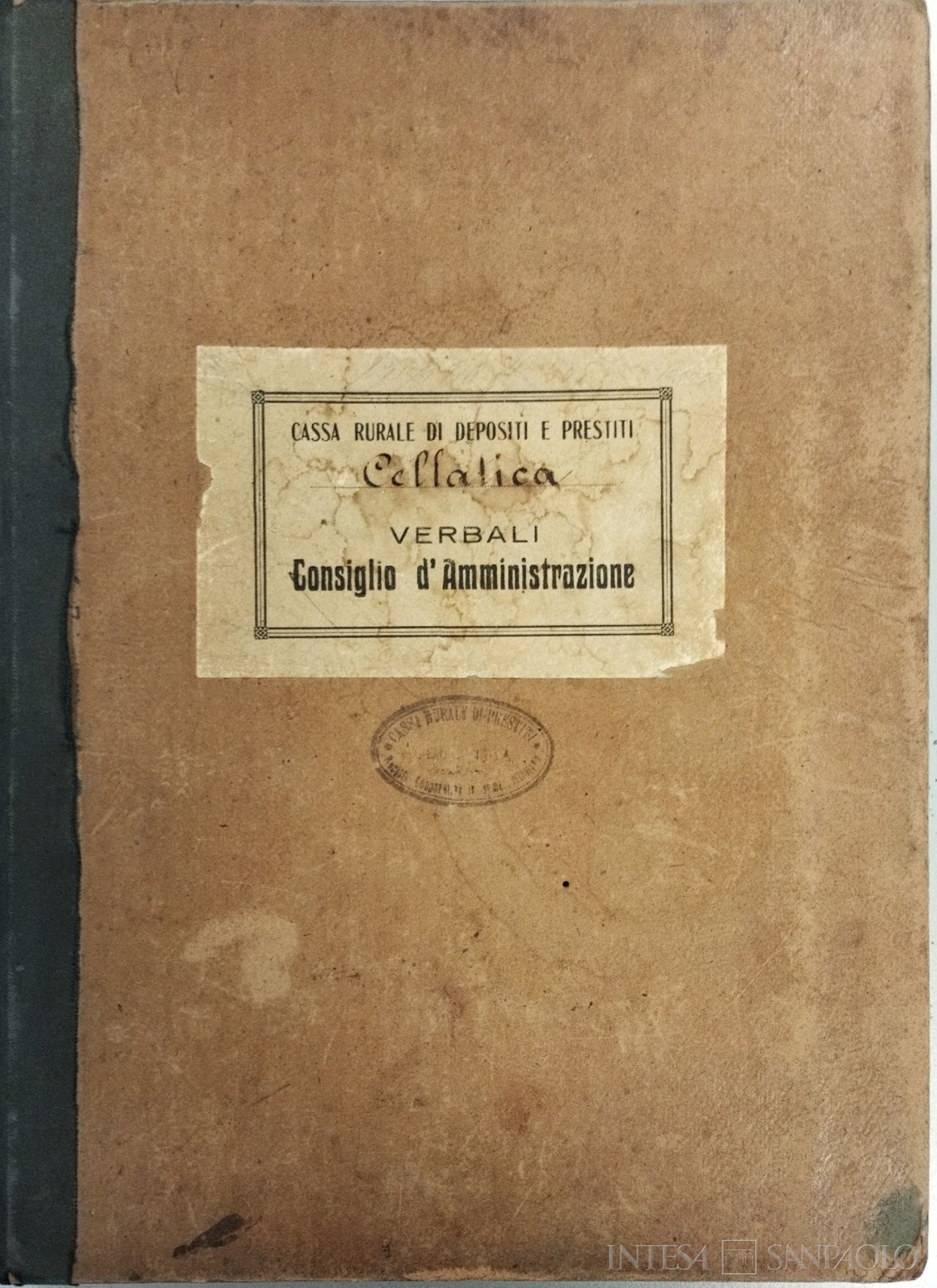 Cassa Rurale e Artigiana di Cellatica, copertina del Libro Verbali