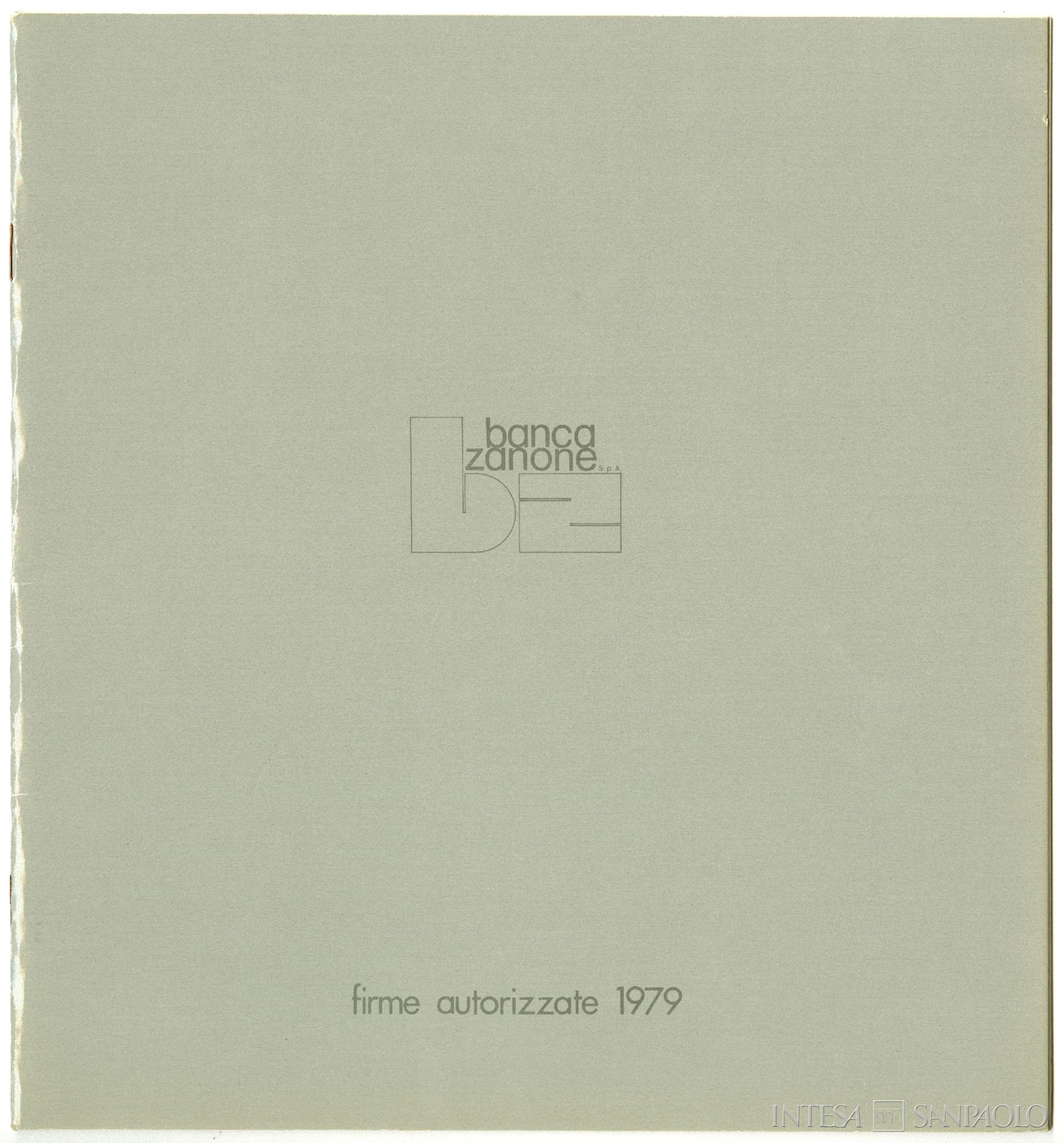 Banca Antonio Zanone, firme autorizzate, 1979