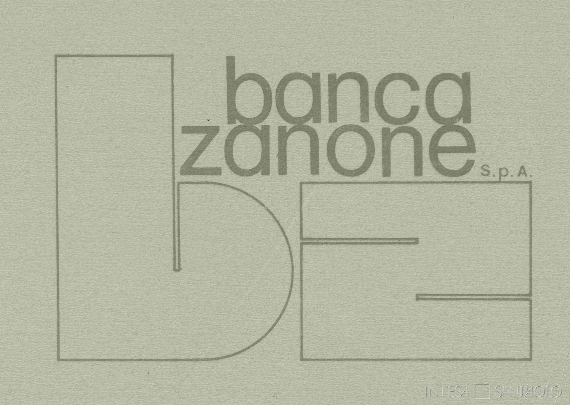 Banca Antonio Zanone, logo tratto da Firme autorizzate, 1979