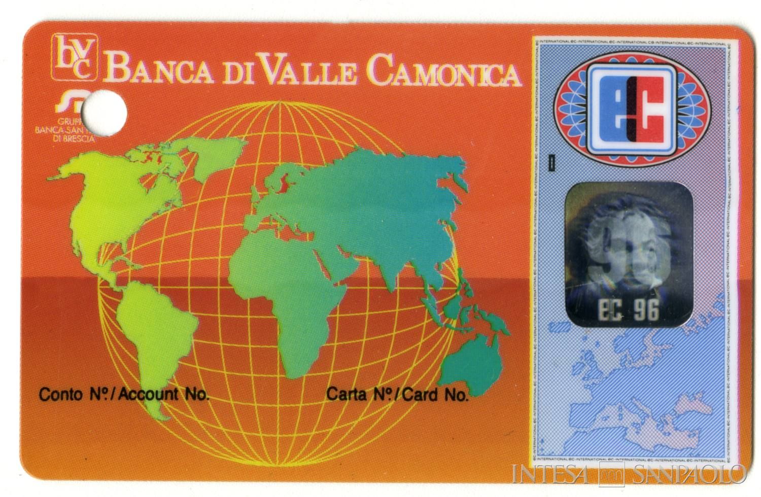 Banca di Valle Camonica, carta di credito [1996]