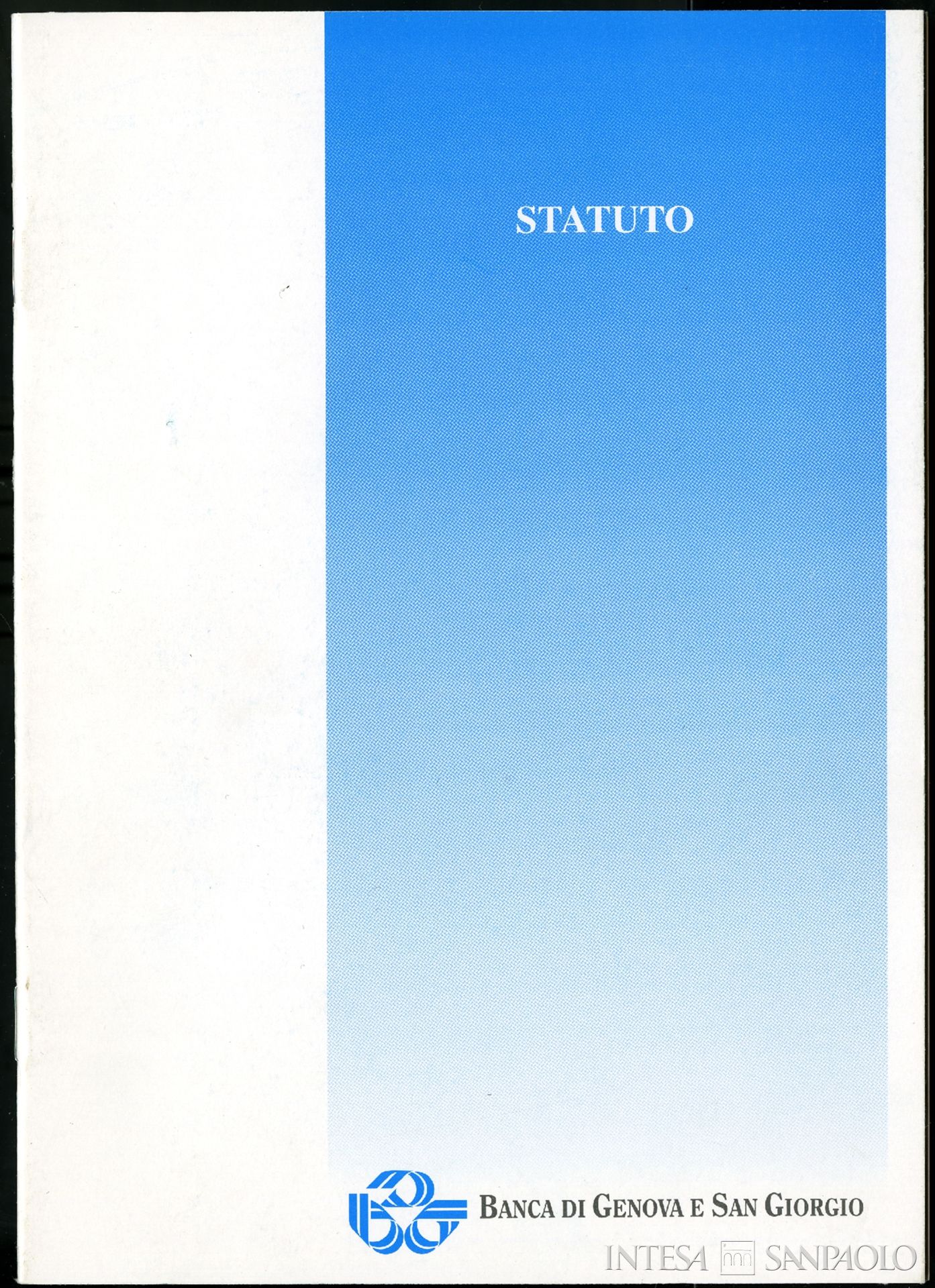 Banco di San Giorgio, statuto del 1995