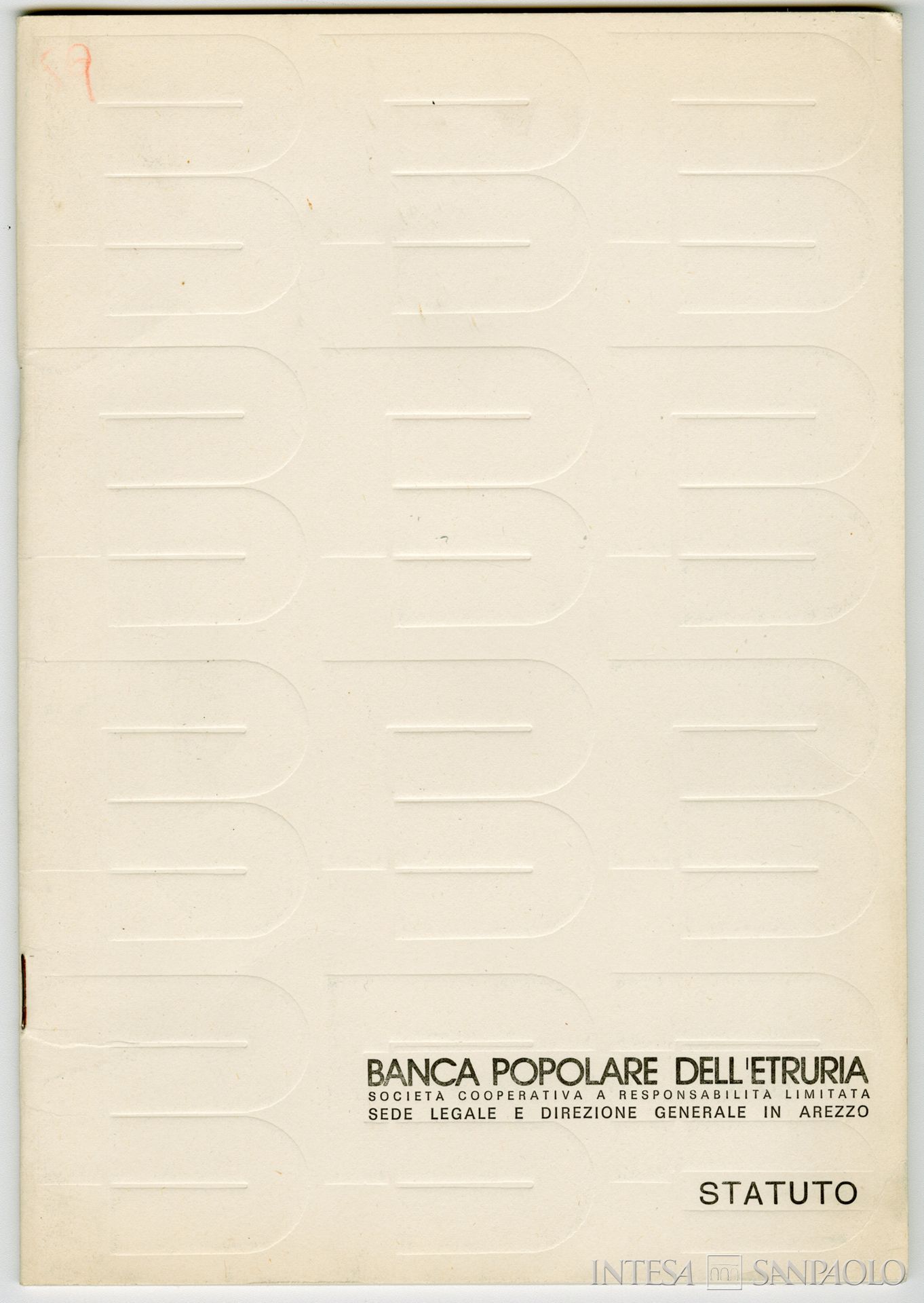 Banca Popolare dell'Etruria, statuto del 1978